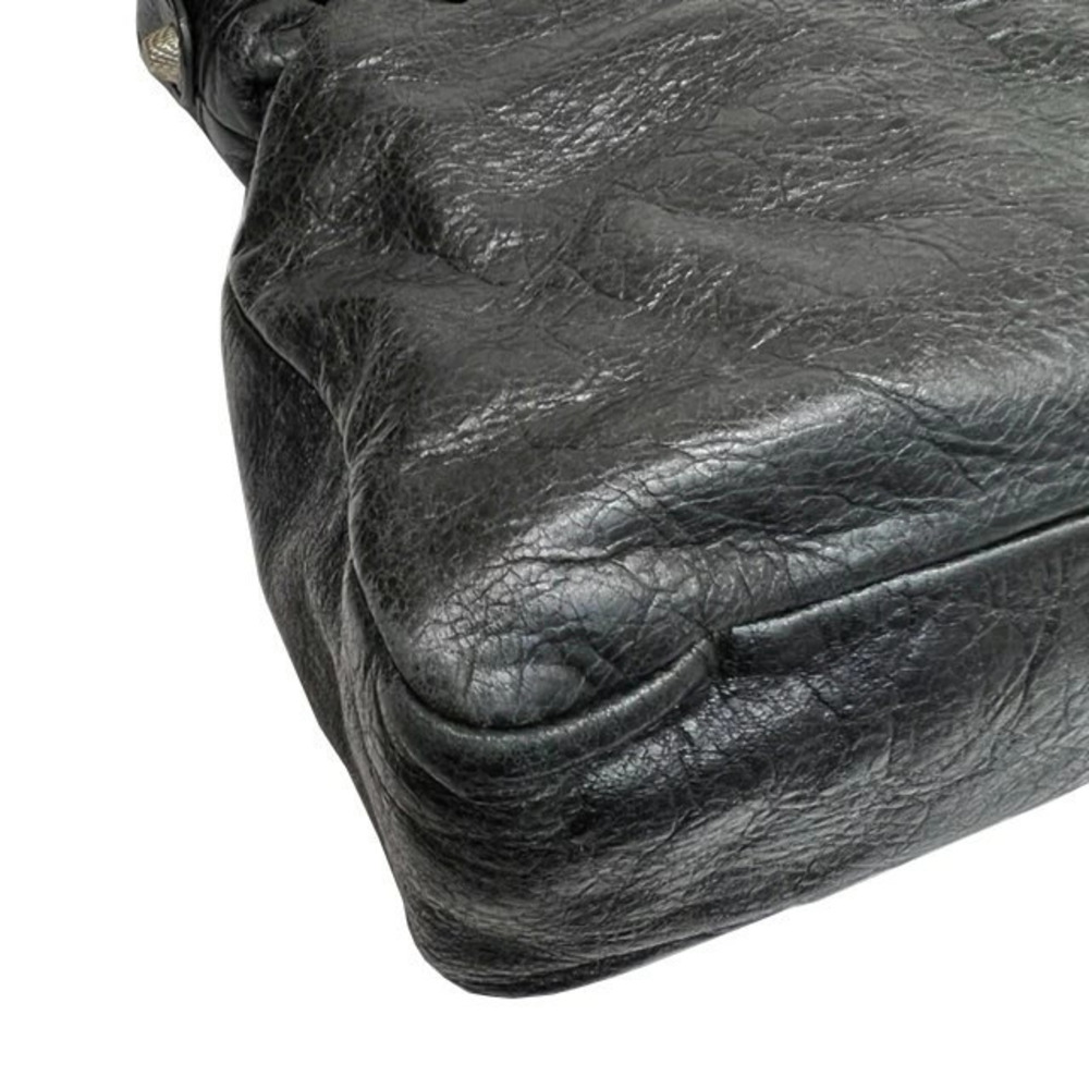 BALENCIAGA The Giant Town Handbag Shoulder Bag Black Leather Mirror Crossbody - Picture 6 of 9